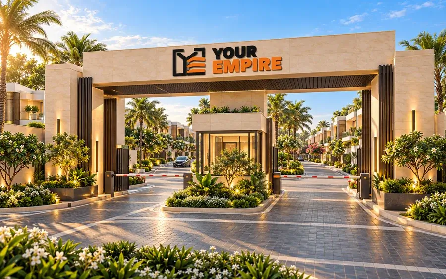 Main entrance gate of the Your Empire campus